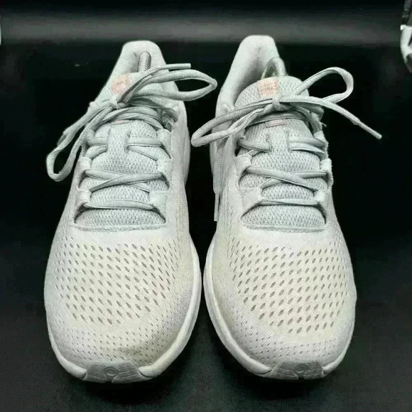 Under Armour Womens Charged Pursuit 3 Big Logo Shoes Pink/Gray Size 11 EUC CLEAN - Picture 3 of 7